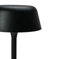 Lámpara de mesa portátil Valencia LED negra