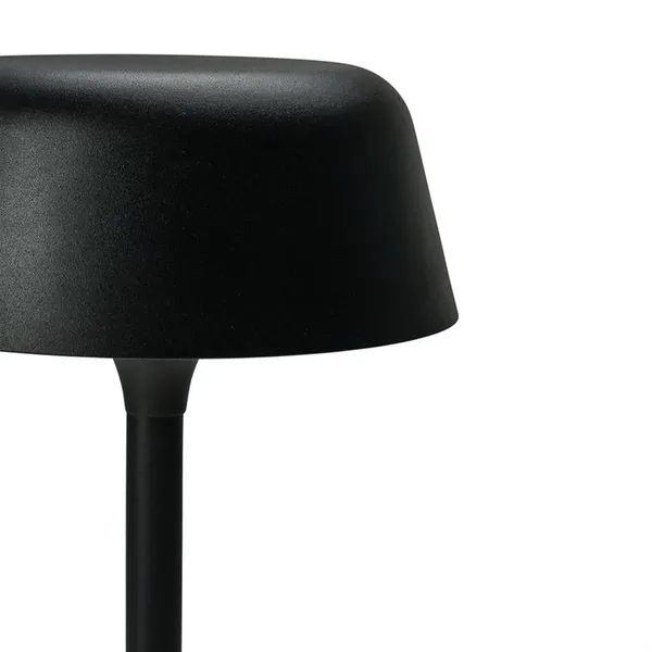 Lámpara de mesa portátil Valencia LED negra