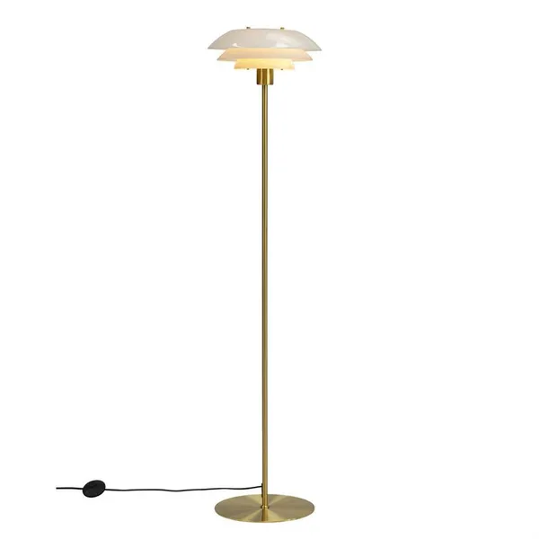 DL31 Floor Lamp Opal/Brass