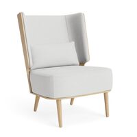 Serena Lounge Chair Natural Oak/Silver Grey