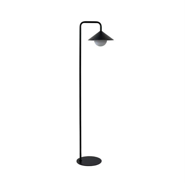 Nova Outdoor Floor Lamp w. Remote Black