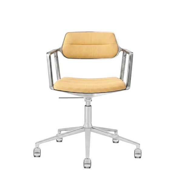 453+ Mesura Edition Swivel Chair With Castors Polished/Yellow