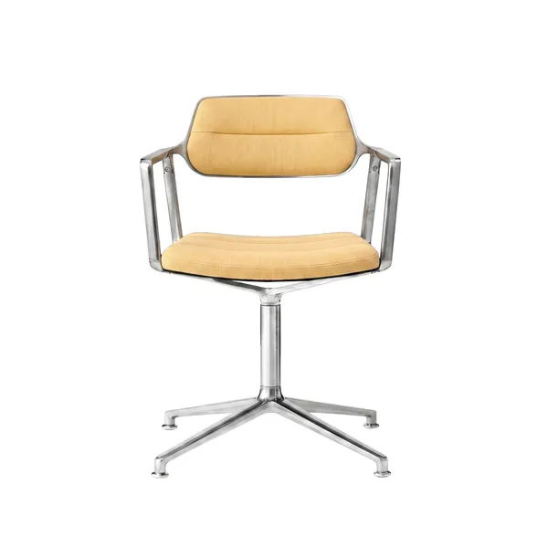 453 Mesura Edition Swivel Chair With Gliders Polished/Yellow