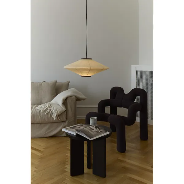 Mori Diamond Pendant Ø52 Walnut/Off-white