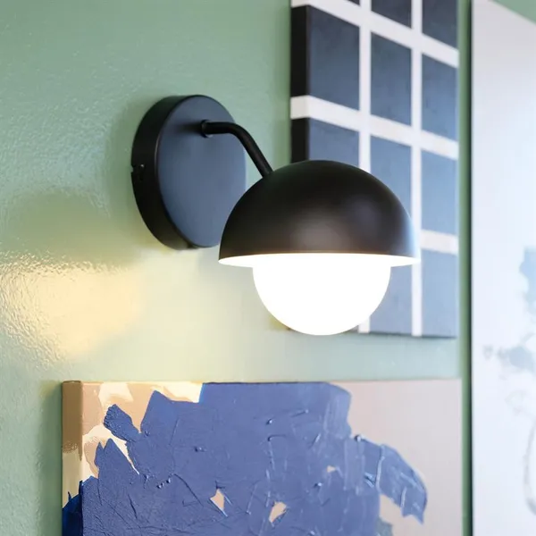 Rose Wall Lamp Mat Black