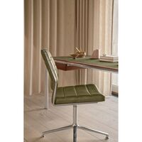 Vipp 454 Fauteuil pivotant avec patins poli/ondulé