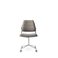 Vipp 454 Swivel Chair With Castors Polished/Tenzo