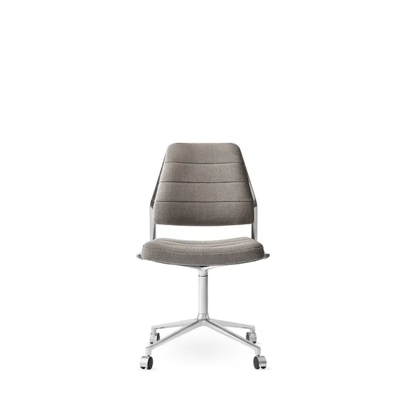 Vipp 454 Swivel Chair With Castors Polished/Tenzo