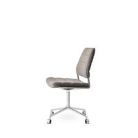 Vipp 454 Swivel Chair With Castors Polished/Tenzo