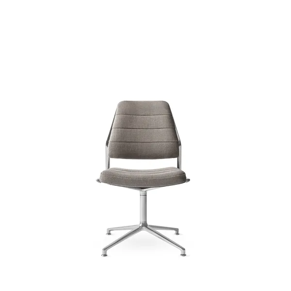 Vipp 454 Swivel Chair With Gliders Polished/Tenzo