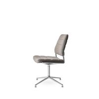 Vipp 454 Swivel Chair With Gliders Polished/Tenzo