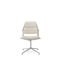 Vipp 454 Fauteuil pivotant avec patins poli/ondulé