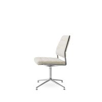 Vipp 454 Fauteuil pivotant avec patins poli/ondulé