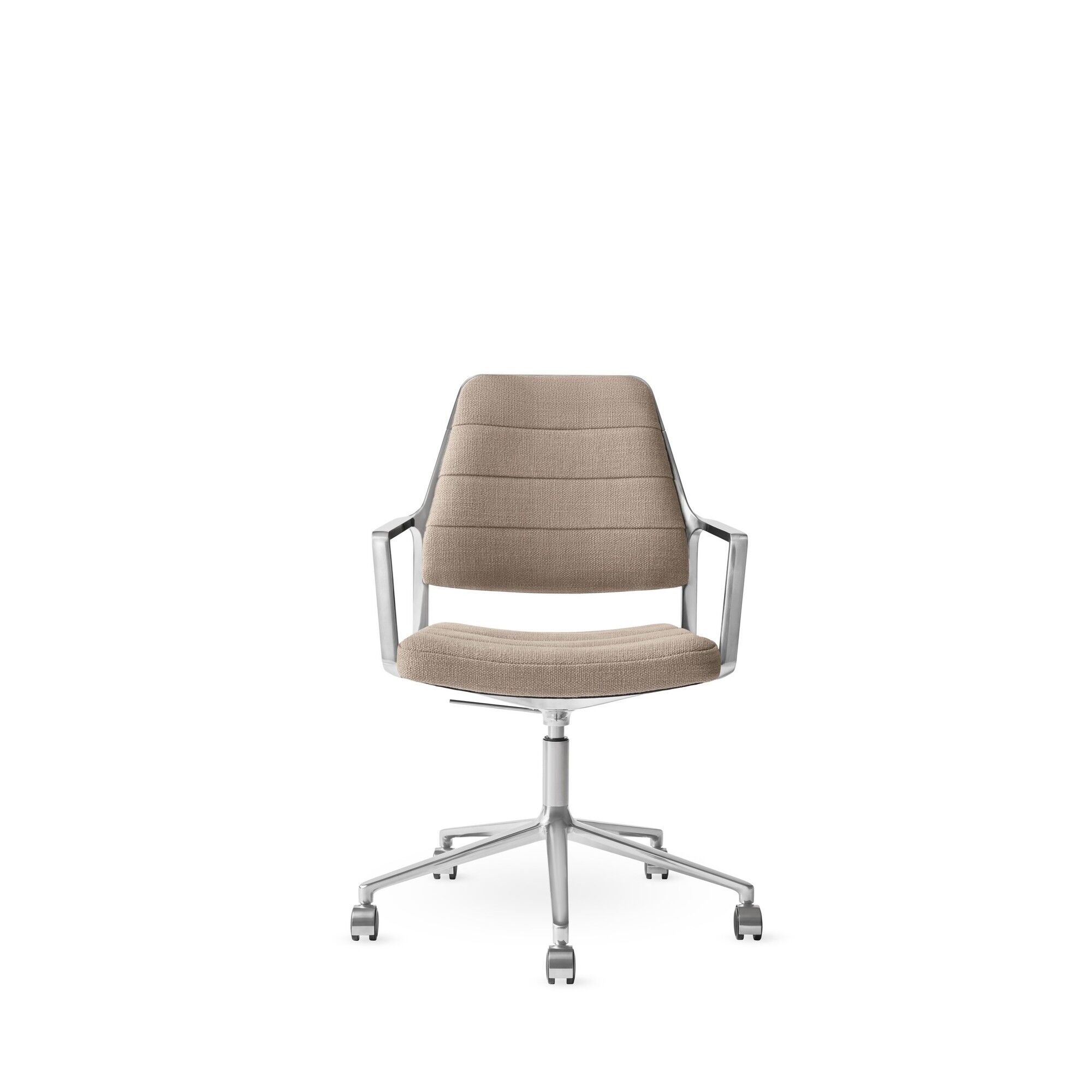 Vipp 455+ Fauteuil pivotant avec roulettes poli/Tide