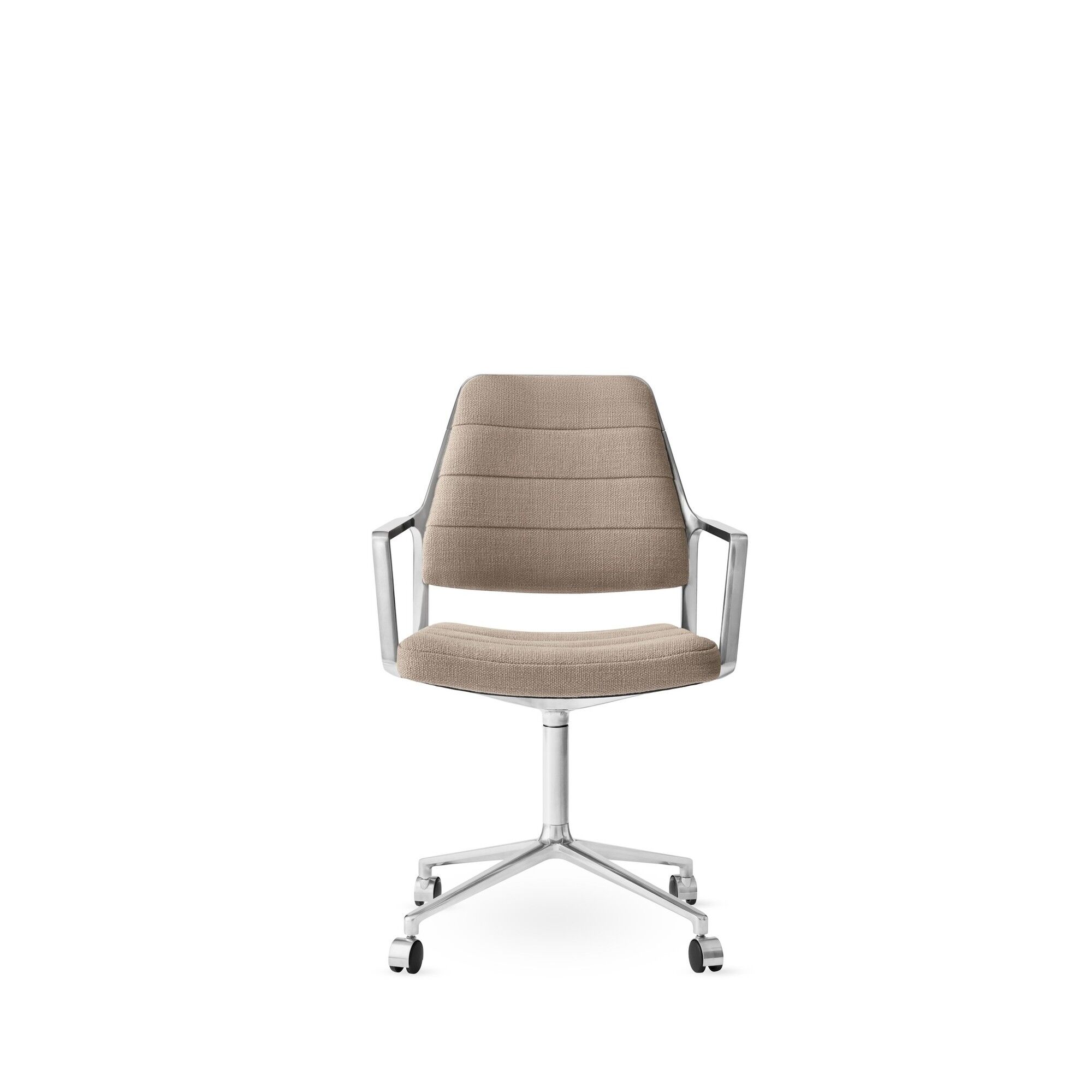 Vipp 455 Fauteuil pivotant avec roulettes poli/marée