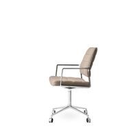 Vipp 455 Silla giratoria con ruedas, pulida/Tide
