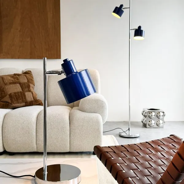 Ocean Table Lamp Blue/Chrome