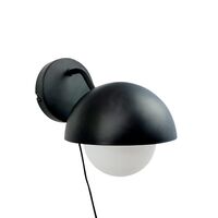 Rose Wall Lamp Mat Black