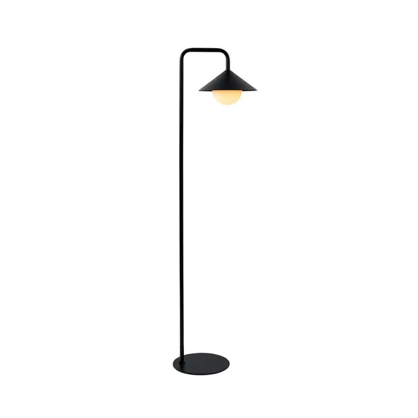 Nova Outdoor Floor Lamp w. Remote Black