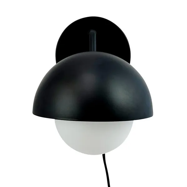 Rose Wall Lamp Mat Black