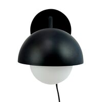 Rose Wall Lamp Mat Black