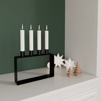 Frame 4 Candle Holder Matte Black