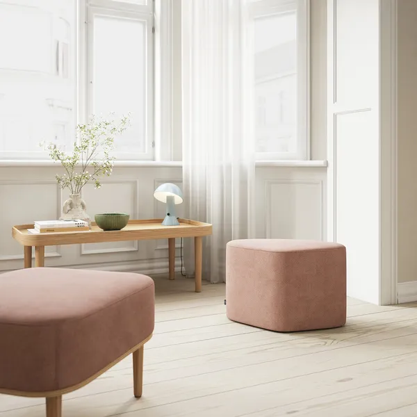 Madison Pouf Cream White