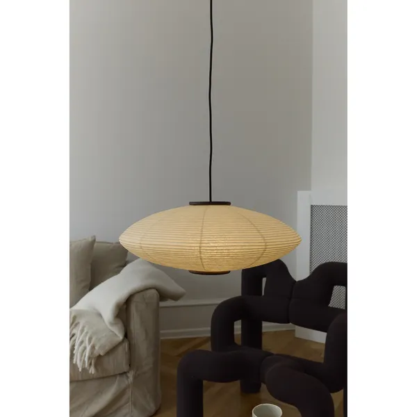 Mori Oval viseća svjetiljka Ø65, orah/Off-white