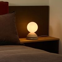 Wake Table Lamp Pebble White