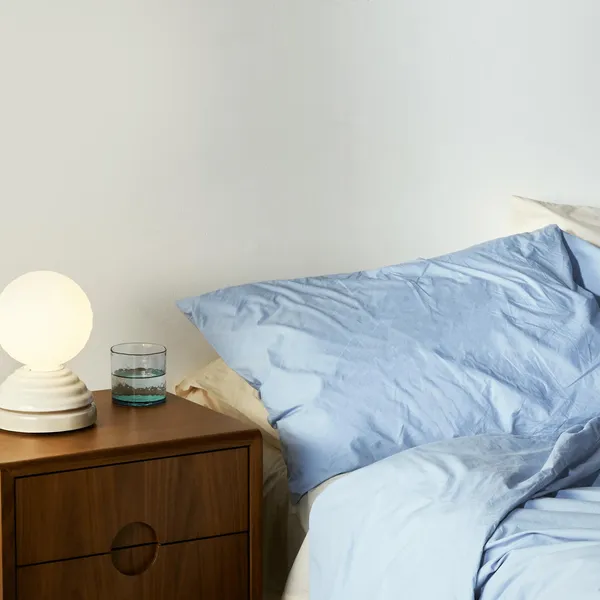 Wake Table Lamp Pebble White