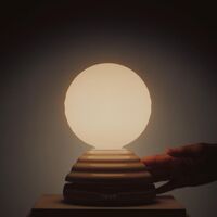 Wake Table Lamp Pebble White