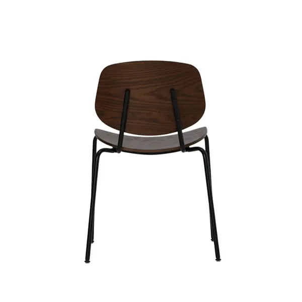 Pandora Steel Chair Smoked Oak/Black Legs