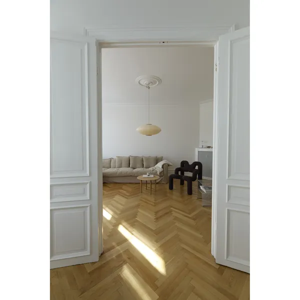 Mori Oval viseća svjetiljka Ø52, hrast/Off-white