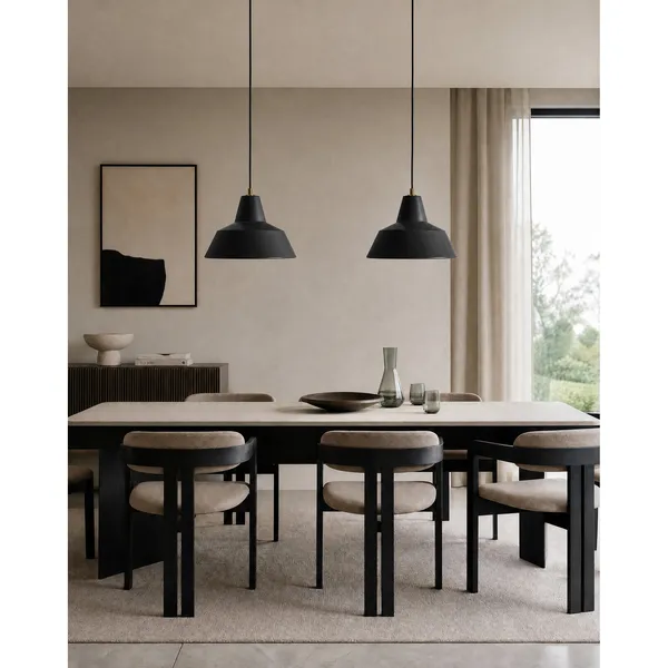 Workshop W3 Pendant Matt Black
