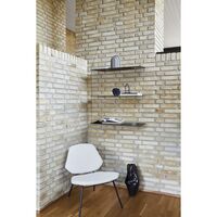 Stedge 3.0 Shelf 60 cm Black Oak/Brass