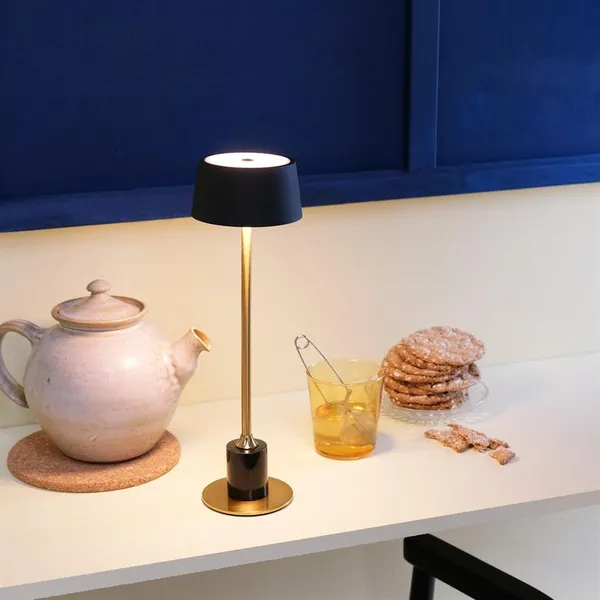 Yoyo draagbare tafellamp zwart