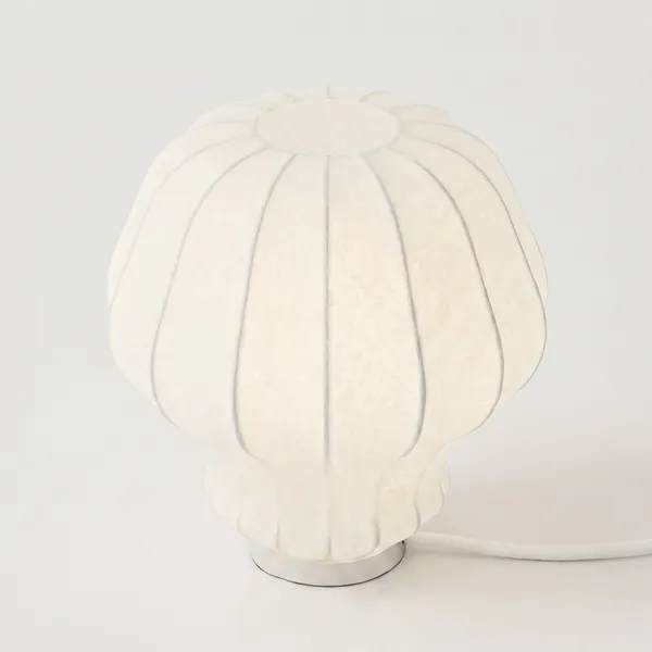 FW03 Motala Cocoon Table Lamp Small White