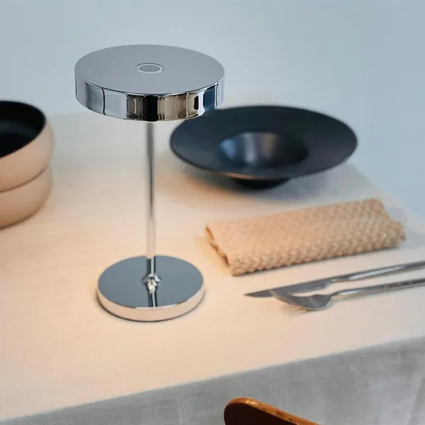 Starlight – Lampe de table portable à LED, finition chrome