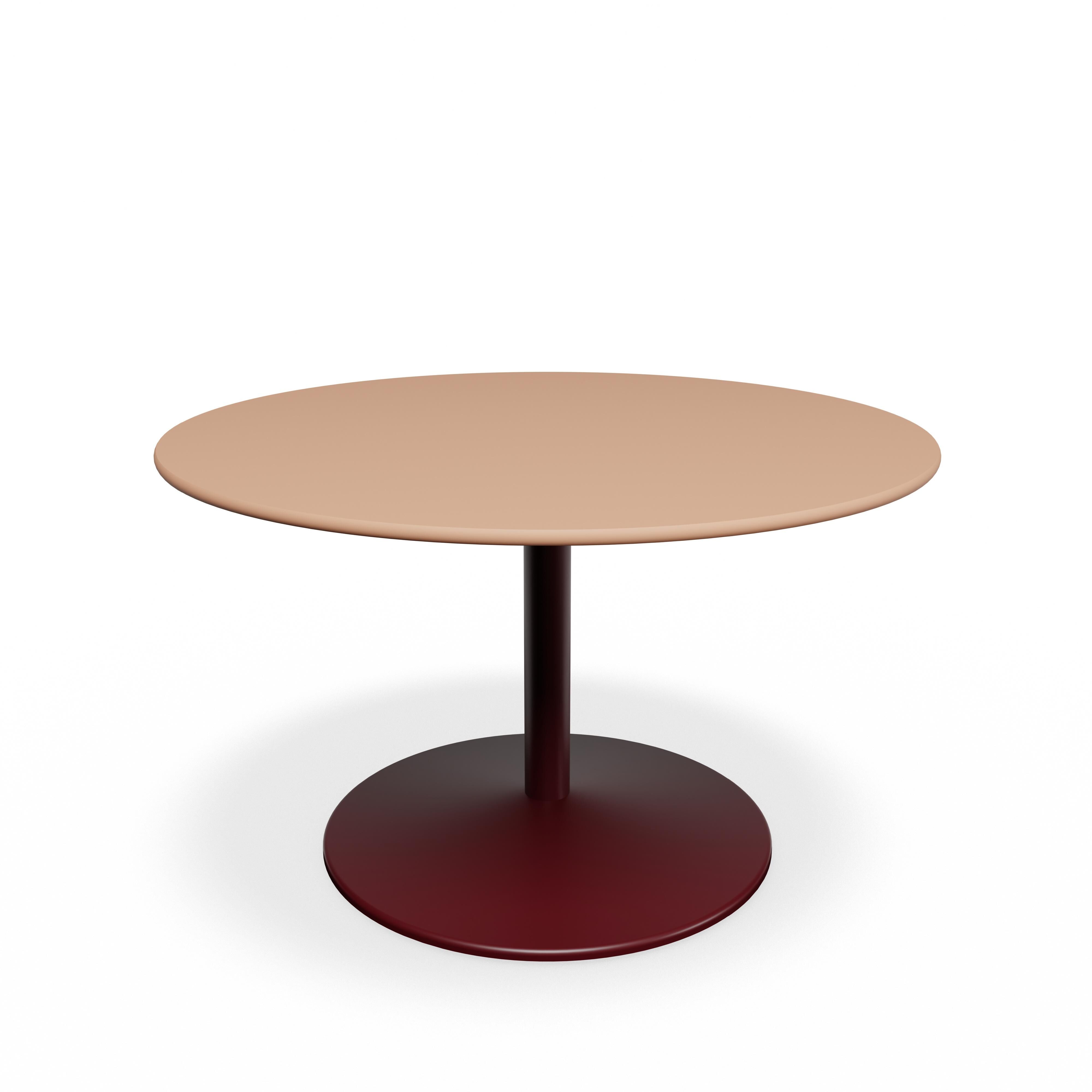 Panton Sofabord Ø75 4003-Forbo Walnut Linoleum