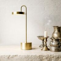 Moovelight Table Lamp With Wireless Charger Brass