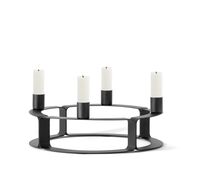 Lucca Candle Holder Matte Black
