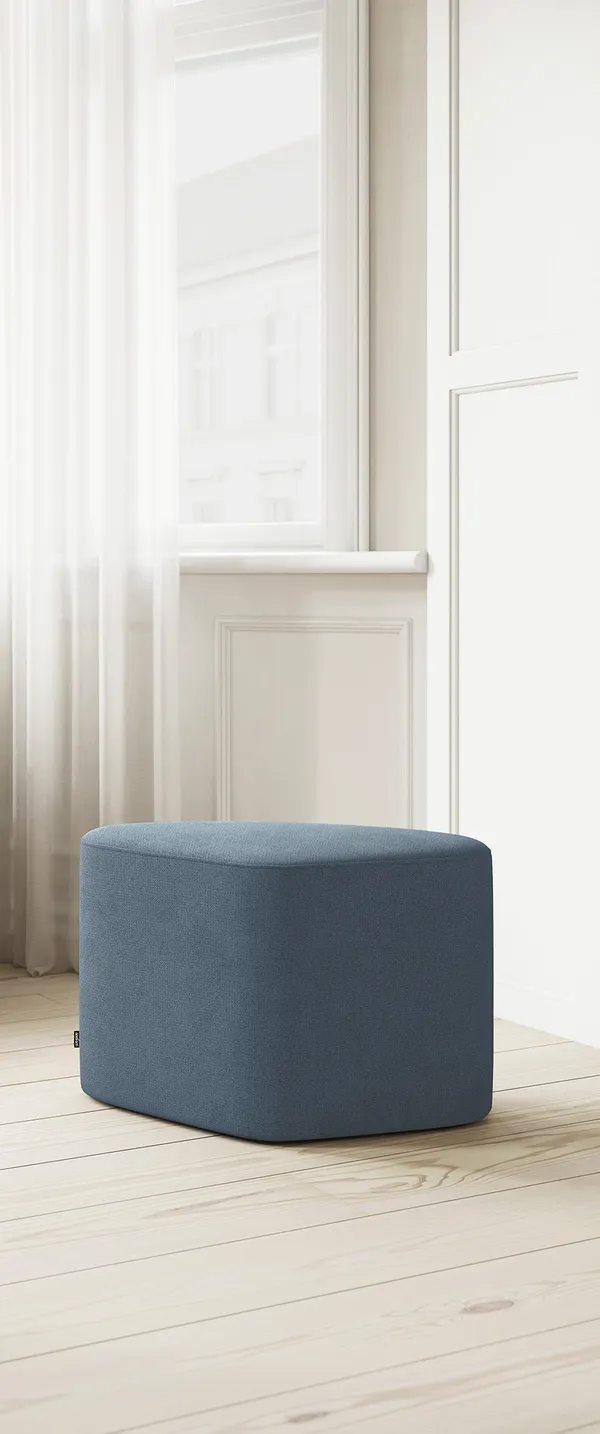 Madison Pouf Dark Blue