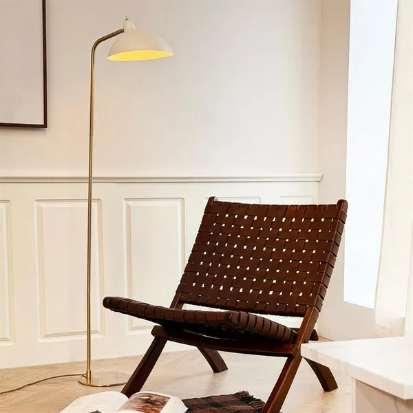 Futura Stehleuchte Beige/Messing