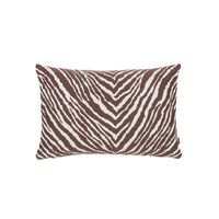 Funda de Cojín AACCC Zebra 40x60 Marrón/Blanco