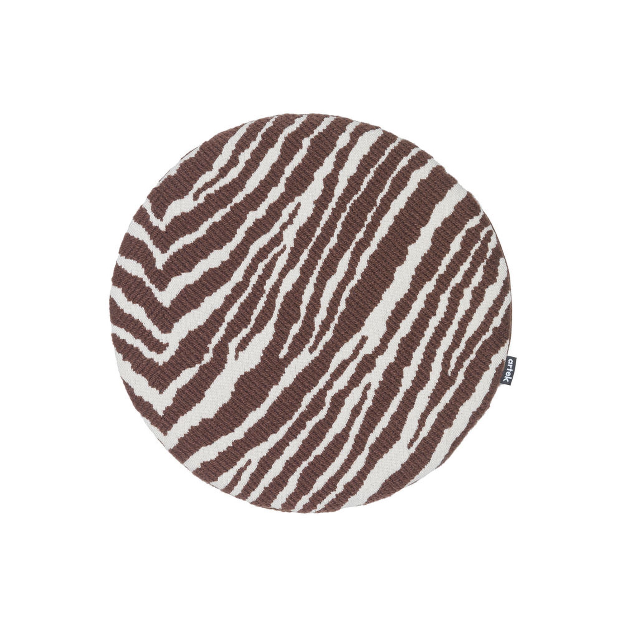 Zebra Setepute 35x35 Brun/Hvit