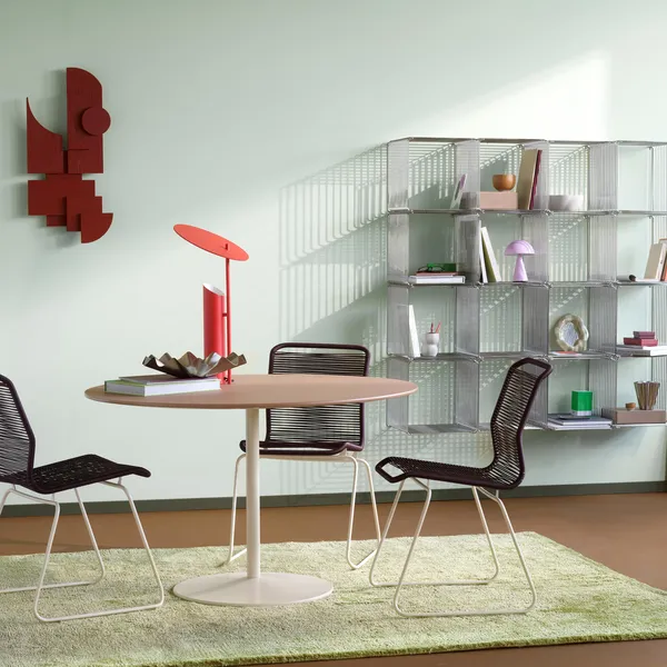 Panton Café- & Spisebord Ø120 4023-Forbo Nero Linoleum