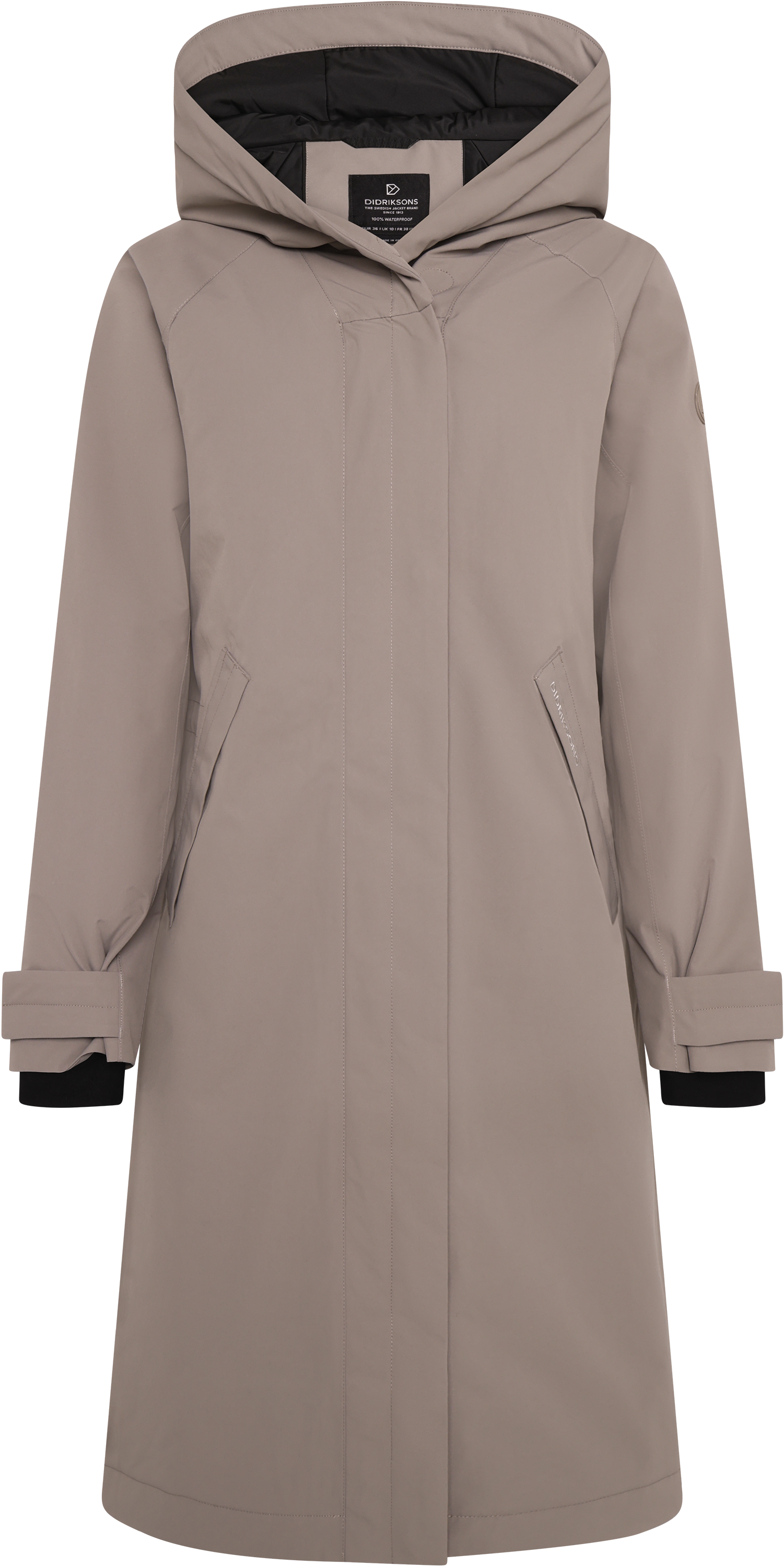 Noelia Parka Long Ash Brown | Didriksons