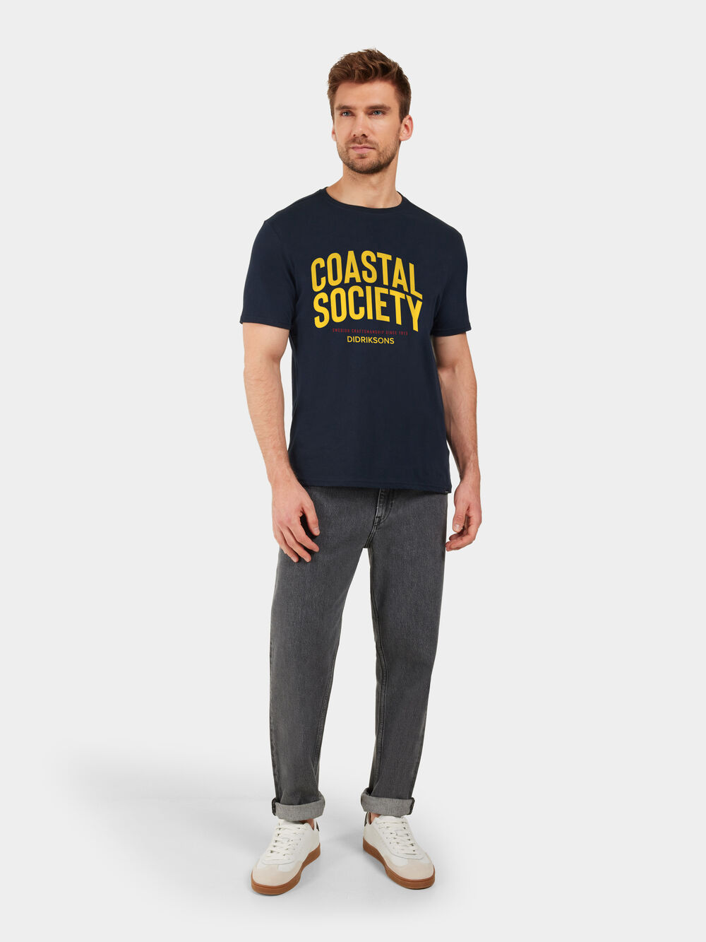 Harald T-shirt Coastal Society Dark Night Blue