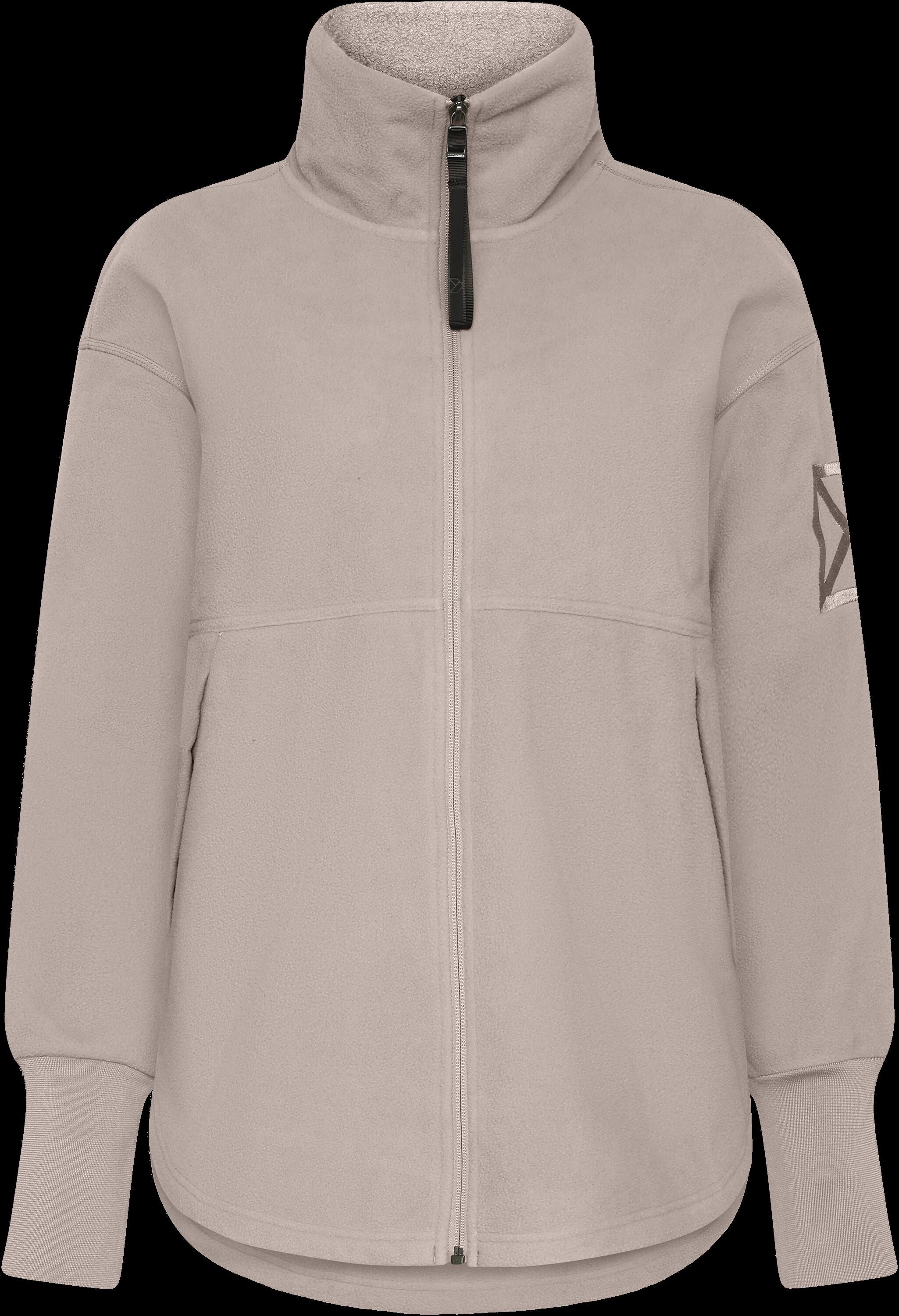 Ronja Full-Zip - Ash Brown - Women's Fleece - Brown - Size: 46 - Didriksons