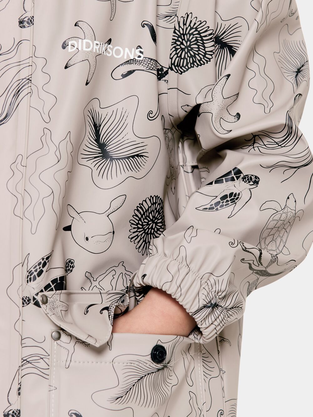 Jojo Kid's Printed Jacket Ocean Beach Beige